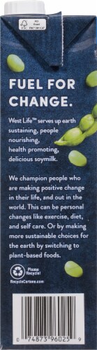 WestSoy Organic Original Soy Milk Perspective: left