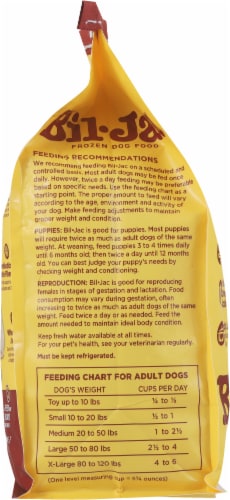 Bil-Jac® Super Premium Frozen Dog Food Perspective: left
