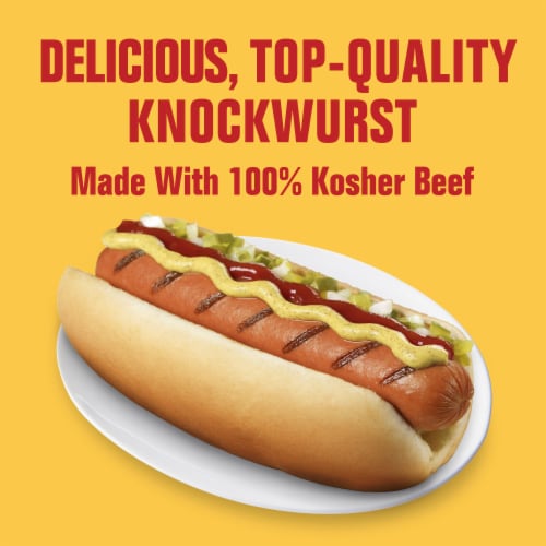 Hebrew National Beef Knockwurst Beef Sausage Perspective: left