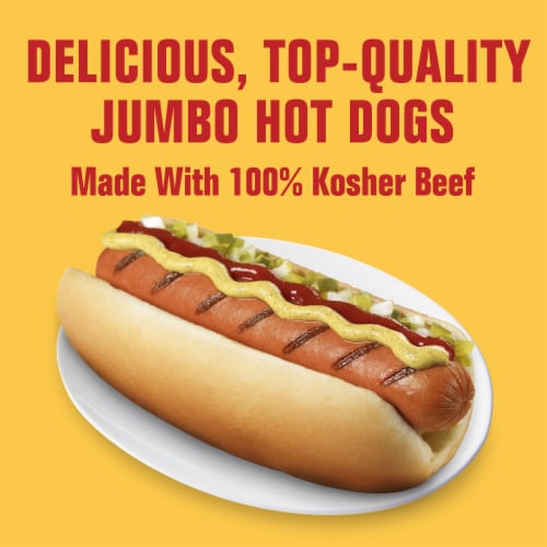 Hebrew National Jumbo Beef Franks Perspective: left