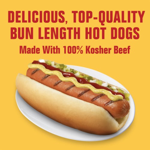 Hebrew National Bun Length Beef Franks Perspective: left