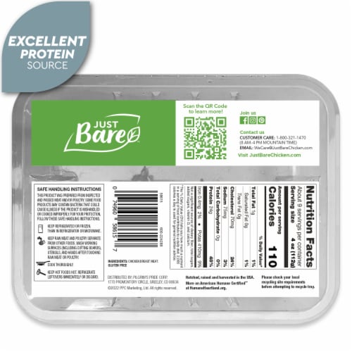 Just Bare® Boneless Skinless Breast Fillets Perspective: left
