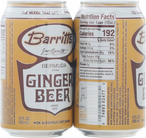 Barritts® Ginger Beer 6pk Perspective: left