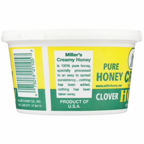 Miller's Honey® Creamy Honey Spread Perspective: left