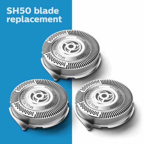 Philips Norelco Replacement Shaving Heads For Series 5000 Shaver Perspective: left