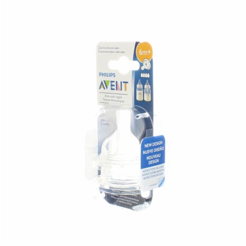Philips Avent 6-Month Classic Fast Flow Nipples Perspective: left