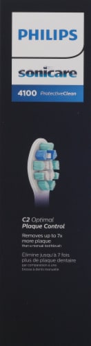 Philips Sonicare White Mint ProtectiveClean 4100 Plaque Control Rechargeable Electric Toothbrush Perspective: left