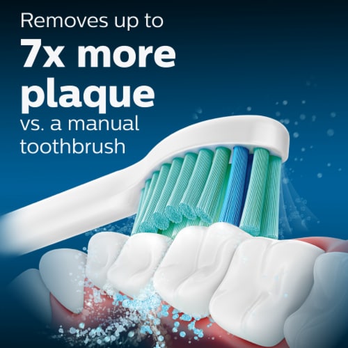 Philips Sonicare White Optimal Plaque Control Replacement Toothbrush Heads Perspective: left