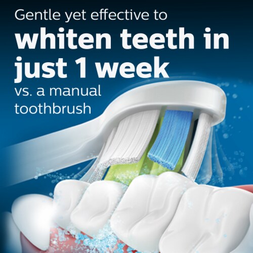 Philips Sonicare White DiamondClean Replacement Toothbrush Heads Perspective: left