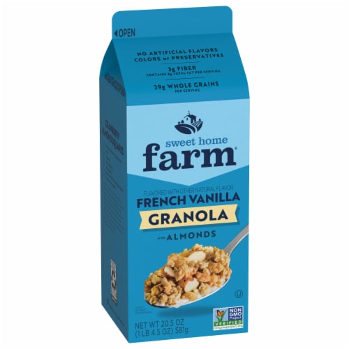 Sweet Home Farm French Vanilla Granola with Almonds Perspective: left