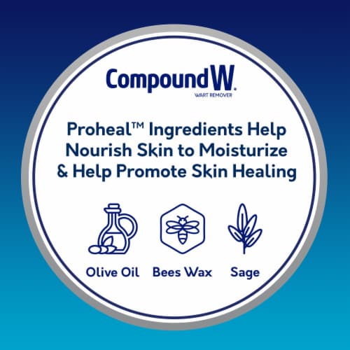 Compound W Total Care Fast Acting Gel and Proheal Cream Wart Remover Perspective: left