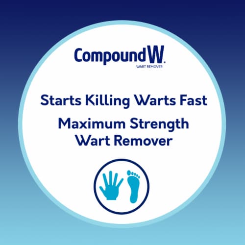 Compound W One Step Max Strength Invisible Wart Remover Strips Perspective: left