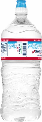 Crystal Geyser® Alpine Spring Water® Bottle Perspective: left