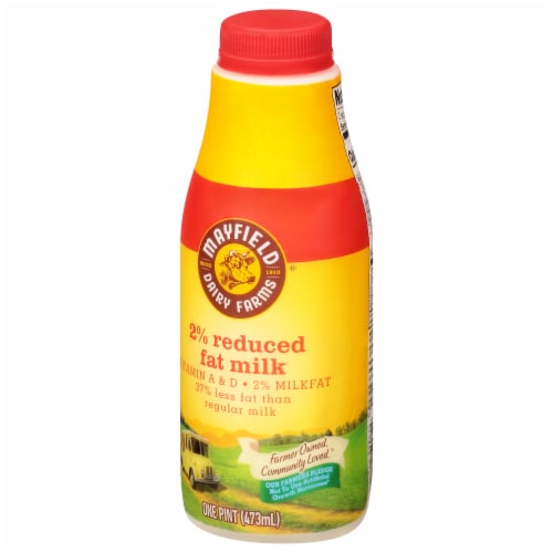 Mayfield 2% Reduced Fat Milk Perspective: left