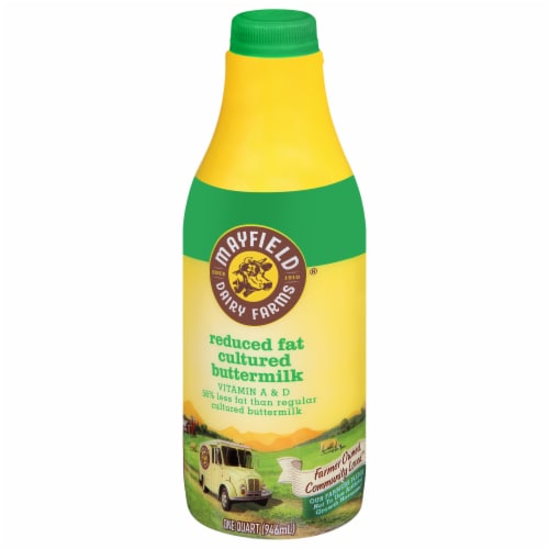 Mayfield Cultured 1.5% Reduced Fat Buttermilk Perspective: left