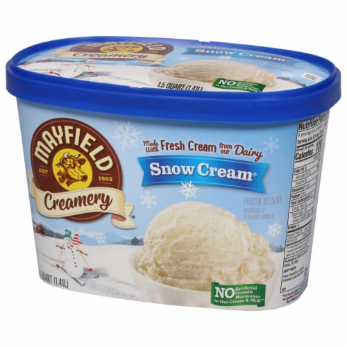 Mayfield Creamery Snow Cream Frozen Dessert Perspective: left
