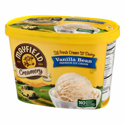 Mayfield Creamery Vanilla Bean Ice Cream Perspective: left