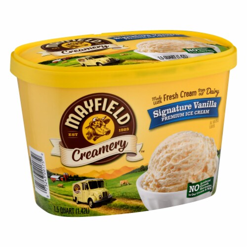 Mayfield Creamery® Signature Vanilla Ice Cream Tub Perspective: left