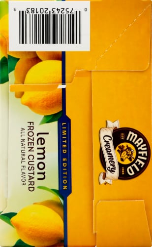 Mayfield Lemon Ice Cream Ice Cream Tub Perspective: left