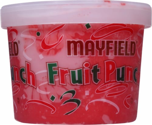 Mayfield Red Frozen Fruit Punch Sherbet Perspective: left