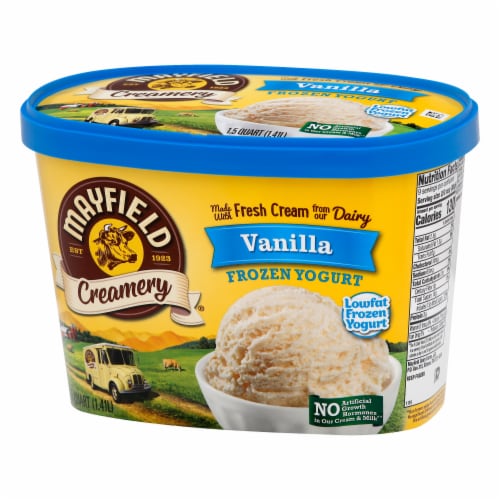 Mayfield Creamery Vanilla Low-fat Frozen Yogurt Perspective: left