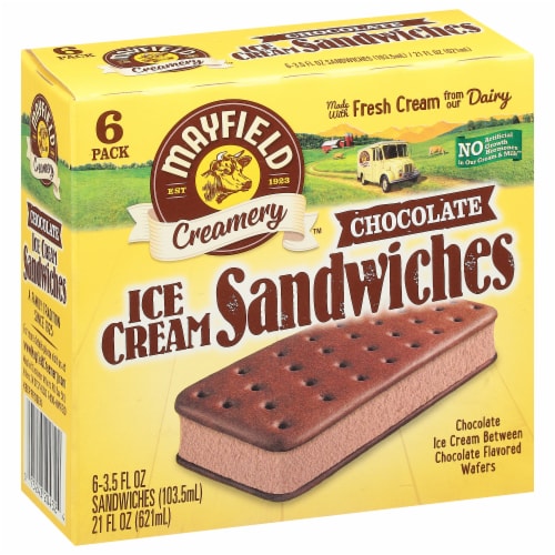 Mayfield Creamery® Chocolate Multipack Ice Cream Sandwiches Perspective: left