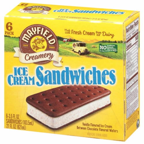 Mayfield™ Vanilla Ice Cream Sandwiches Perspective: left