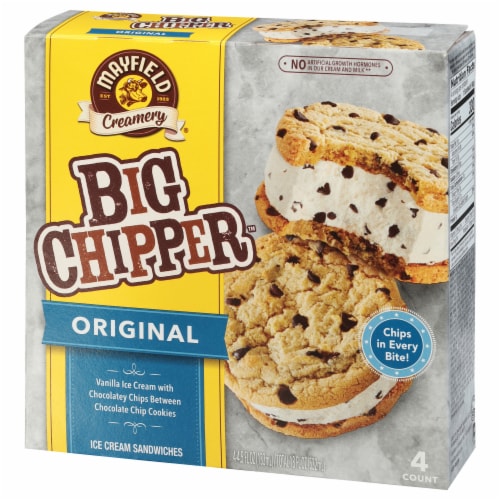 Mayfield Creamery® Big Chipper Original Multipack Ice Cream Sandwiches Perspective: left