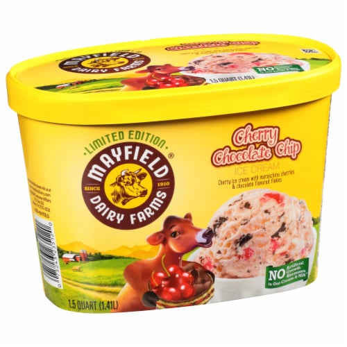 Mayfield Dairy Farms Cherry Chocolate Chip Ice Cream Perspective: left
