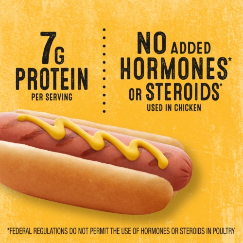 Foster Farms Jumbo Chicken Franks Perspective: left