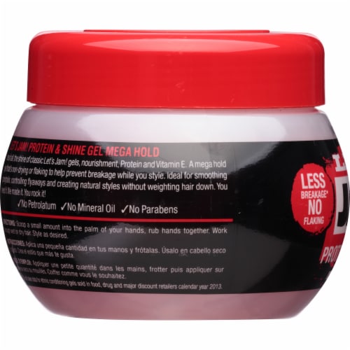 Let's Jam! Mega Hold Protein Styling Gel Perspective: left