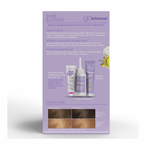 Dark and Lovely Go Intense Permanent Hair Color for Dark Hair 10 Golden Blonde Perspective: left