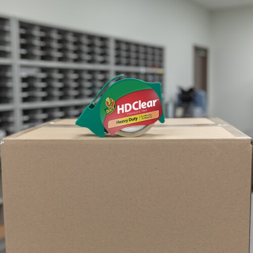Duck® HD Clear Packaging Tape - Clear Perspective: left
