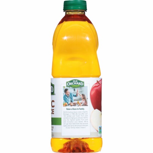 Old Orchard Organic 100% Apple Juice Perspective: left