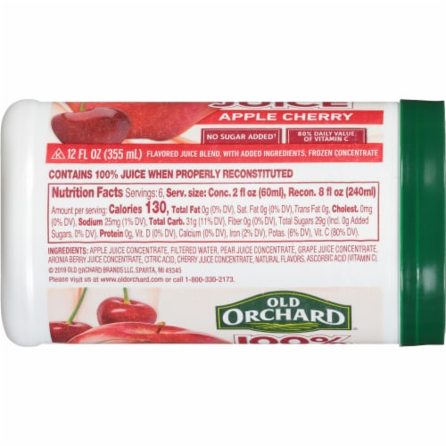 Old Orchard Apple Cherry Juice Concentrate Perspective: left