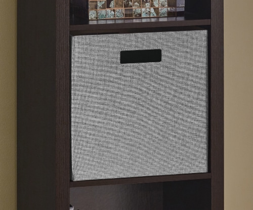 ClosetMaid Decorative Fabric Storage Bin - Gray Perspective: left