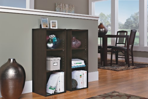 ClosetMaid 3 Shelf Organizer - Espresso Perspective: left