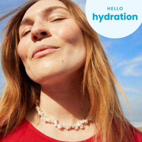 Hawaiian Tropic Weightless Hydration Face Water Sunscreen Mist SPF 30 With Hyaluronic Acid Perspective: left