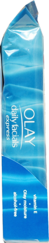 Olay Daily Facials Express Wet Cleansing Cloths Perspective: left