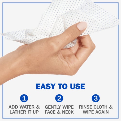 Olay Daily Facials Cleansing Facial Cloths Deeply Purifying & Activated by Water Perspective: left