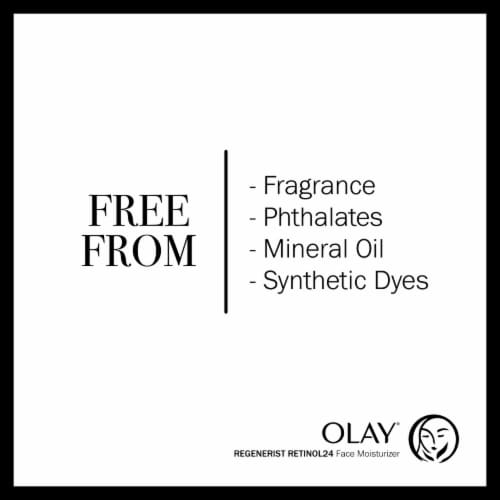 Olay Regenerist Retinol Night Facial Serum with 24 + Peptide Perspective: left