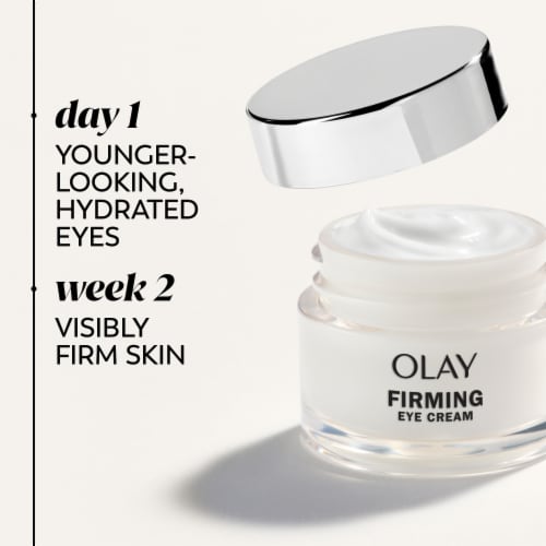 Olay Eyes Collagen Peptide 24 Fragrance-Free Eye Cream Perspective: left
