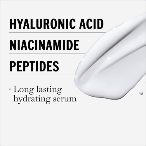Olay Hyaluronic + Peptide 24 Fragrance-Free Serum Perspective: left