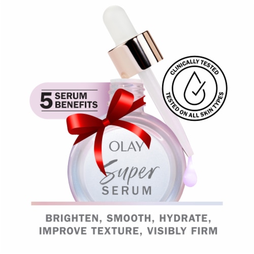 Olay Super Serum Facial Moisturizer Perspective: left