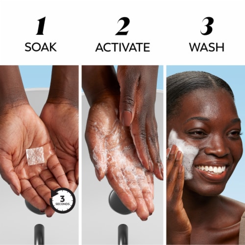 Olay Cleansing Melts + Vitamin C Face Cleanser Perspective: left