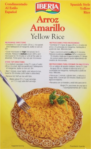 Iberia Spanish Style Seasoned Yellow Rice Arroz Amarillo 8 oz Perspective: left