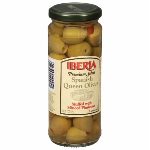 Iberia Premium Select Spanish Queen Olives 7 oz Perspective: left