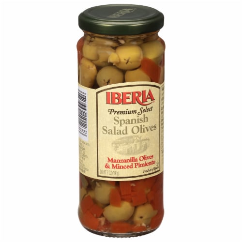 Iberia Premium Select Spanish Salad Olives 7 oz Perspective: left