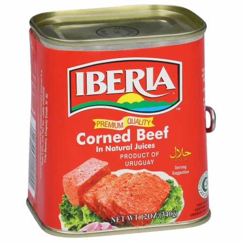 Iberia Premium Quality Corned Beef in Natural Juices 12 oz Perspective: left