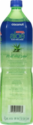 Iberia Coconut Aloe Vera Drink with Pure Aloe Pulp 50.8 fl oz Perspective: left